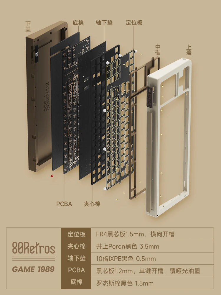 80Retros GAME 1989 Keyboard Kit