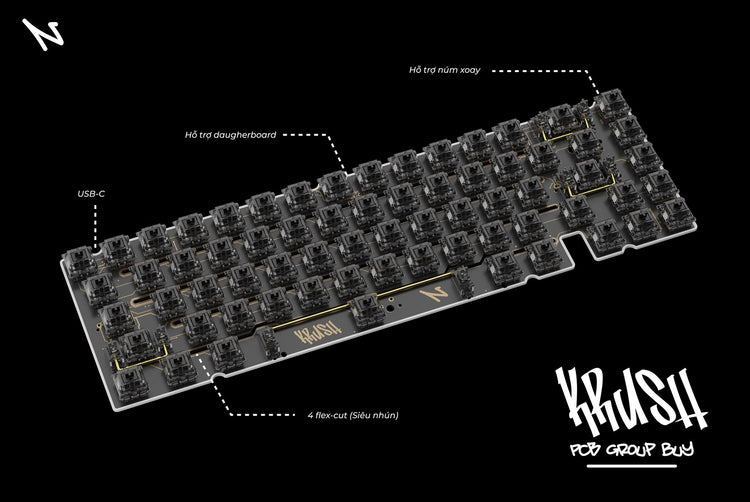 Krush 65 Hotswap PCB