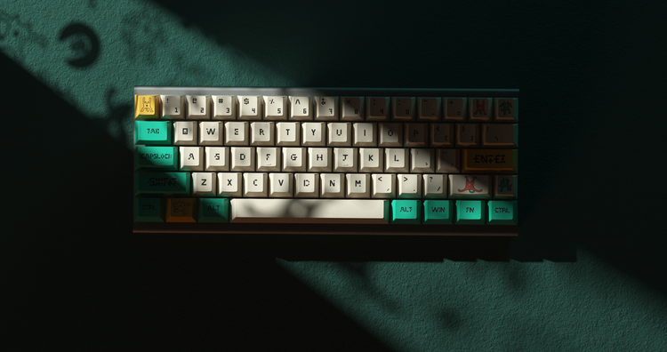 Dancing Cat Keycap Set