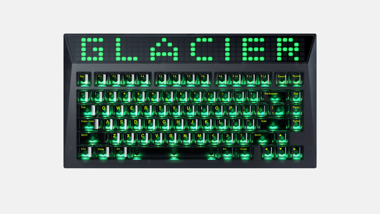 Dark Glacier Keycap Set 99 Nút